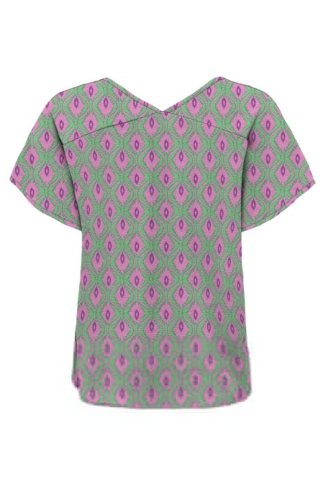 Only onlnova life vis s/s emmy top aop